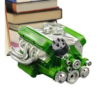 V8 Engine Model - Realistic Motor Display Sculpture | Handcrafted Engine For Car Lovers, Home Office Decoration, Automotive Collector Ornament, Men Women, Stylish Material,