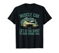 V8 Life is to Short Drive a American Muscle Car V8 Engine T-Shirt