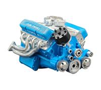 V8 Model Engine Resin - Scale Models, Precision Resin Engine Casting Custom Vehicle Display Kit Collector’s Garage Decor for Car Modeling Use Sculpture (Blue)