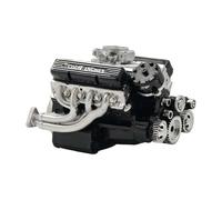 V8 Model Engine Resin - Scale Models, Precision Resin Engine Casting Custom Vehicle Display Kit Collector’s Garage Decor for Car Modeling Use Sculpture (Black)