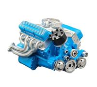 V8 Motor Model Kit for Adults - Machine Resin Motor with Moving Components, Interactive Stem Construction | Scientific Toy Collector for Technical Learning and Engineering