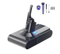 V8 Replacement Battery Compatible with Dyson V8 Animal Absolute Motorhead Fluffy Vacuum Cleaner (2 filters + 1 screwdriver + 3 screws + 1 brush)
