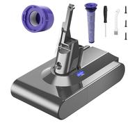 V8 Replacement battery for Dyson V8 Animal Absolute | Motorhead Fluffy Vacuum Cleaner (2 filters + 1 screwdriver + 3 screws + 1 brush)
