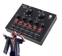 V8 Sound Card - Advanced Audio Mixer, Multiple Sound Effects Processor | Live Karaoke Sound Card, Streaming Audio Equipment, Usb Compatible, Real-Time Audio Control for Broadcasting