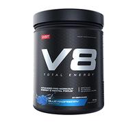 V8 Total Energy - Pre Workout Booster - Training Booster - CarnoSyn® BetaPower® Natural Caffeine - Vegan - Sugar Free - 20 Servings - Made in Germany - Blue Raspberry
