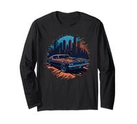 V8 Vintage American Muscle Car Engine Displacement V8 Long Sleeve T-Shirt