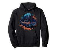 V8 Vintage American Muscle Car Engine displacement V8 Pullover Hoodie