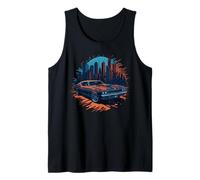 V8 Vintage American Muscle Car Engine Displacement V8 Tank Top