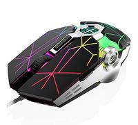 V8 Wired Gaming Mouse, 7 Color LED Rainbow Breathing Backlit, 7 Programmable Buttons, 7 DPI Settings Up to 4000 DPI, Lightweight Ergonomic Optical USB Mice for PC Laptop Computer