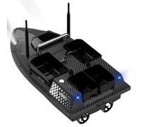 V803 GPS RC Bait Boat With LED Lights, 500M Range, 4 Bait Hoppers, Auto Return, Dual Antenna, 4 Fishing Zones And 200 Waypoints (V803)
