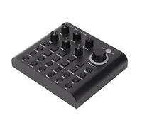 V8P Live Sound Card, External Sound Mixer with Dual Mic Port Design, One Touch Mute, Voice Change, for Recording, Podcasting, Streaming