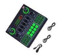 V9SJ Live Sound Card Auditory Sound Mixer For Singing Interviews And Podcast Record On Phones And Computers