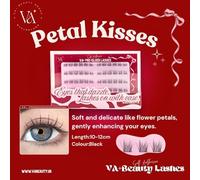 Va+ Beauty Instant lashes Self Adhesive Eyelashes, Press On Lash Clusters Kit Pre Glued Eyelash Clusters with Applicator,No Glue No Remover Needed DIY Lash Extension Kit 10-12mm y2k makeup bestie