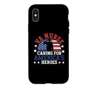 VA Nurse Caring For America's Heroes Funny Veterans Day US Case for iPhone X/XS