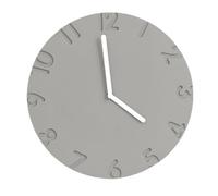 vA5cM7rK hanging clocks Round Wall Clock Modern Minimalist Design Silent Operation Battery Powered(Gris)