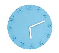vA5cM7rK hanging clocks Round Wall Clock Modern Minimalist Design Silent Operation Battery Powered(Light blue)