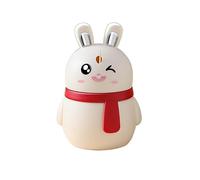 vA5cM7rK Toothpick Holder Cute Rabbit Toothpick Box Dispenser Push Press Type Jar Holder Household Convenient Home Gadget(White)