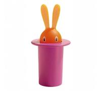 vA5cM7rK Toothpick Holder Self-lifting Design PVC Storage Creative Cute Rabbit Toothpick Container Box for Office(Red)