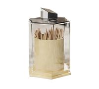 vA5cM7rK Toothpick Holder Toothpick Box Household Creative Holder Dental Floss Cotton Swab Storage(White)