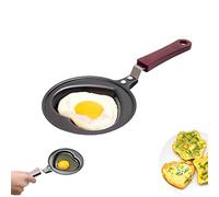 VAAC Mini Egg Frying Pan,Star Heart Breakfast Egg Mold,Mini Cast Iron Skillet,Non-Stick Egg Pancake Omelet Mini Frying Pan (A)