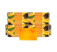 Vaadi Herbals Organic Soap Bar Fresh Papaya Soap Natural Soap Antibacterial Soap For All Skin Type Sulfate Free 6 X 75 G