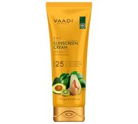 Vaadi Herbals Organic Sunscreen Cream SPF-25 with Extracts of Kiwi & Avocado 110 gms Non Greasy