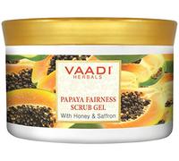 Vaadi Herbals Papaya Fairness Scrub Gel with Honey and Saffron - 500g