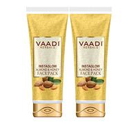 Vaadi Herbals Value Pack Of 2 Instaglow Almond & Honey Face Pack For All Skin Type 120 Gms X 2