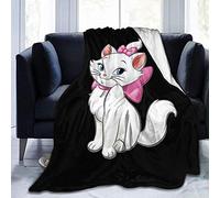 VAADIOSII Throws/Blanket that is comfortable lightweight and close-fitting,Aristocats Super Soft Holiday Winter Cabin Warm -Black_60" x50