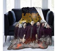 VAADIOSII Throws/Blanket that is comfortable lightweight and close-fitting,Linkin Park Super Soft Holiday Winter Cabin Warm -Black_80" x60