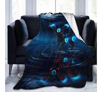 VAADIOSII Throws/Blanket that is comfortable lightweight and close-fitting,Um-Bre-On Super Soft Holiday Winter Cabin Warm -Black_60" x50