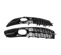 VAAKLM Compatible With A6 For Sline C6 2008 2009 2010 2011 Front Bumper Fog Light Lamp Grille Cover Honeycomb Mesh 4F0807682Q01C Fog Lamp Grill(Black)