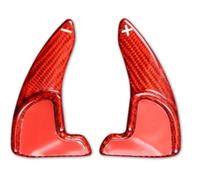 VAAKLM Compatible with Dodge for Durango 2014 2015 2016 2017 2018 2019 2021 Steering Wheel Paddle Shift Extension Carbon Fiber Paddle Shift V1002 Gear Shift Paddle(Red Carbon)
