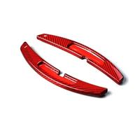 VAAKLM Compatible with Porsche for Macan for Panamera 911 981 for Carrera Steering Wheel ExtensionPaddle Shift Carbon Fiber D6006 Gear Shift Paddle(Type A Red)