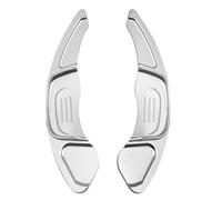 VAAKLM Compatible with Vw for Scirocco for Polo for GTI 2015 2016 2017 Car Gear Shift Shifter Extension Steering Wheel Shift Paddles 2Pcs Parts Gear Shift Paddle(Silver)