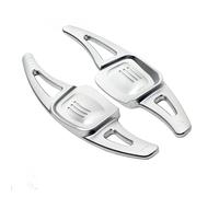 VAAKLM Compatible with Vw for Tiguan MK2 for Golf 7 for Alltrack Car Interior Accessories Steering Wheel Shift Paddles Shifter Extension Gear Shift Paddle(Silver)