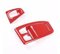 VAAKLM interior button stickers Compatible With Mercedes For Benz For Smart 451 For Fortwo 2010-2015 Auto Accessories Car Window Lift Button Frame Cover Trim Sticker(C)