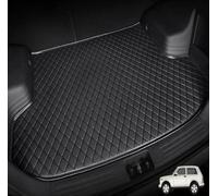 VAATYE Car Leather Boot Liner Mats for Toyota Prado 5-seats (J150) 4.Gen 2010-present,Auto Rear Trunk Carpet Protector Anti-Scratch Anti-Slip Waterproof Accessories,A/Black