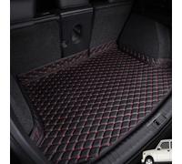 VAATYE Car Leather Boot Mats for Hyundai Kona I (facelift 2020) 2020-2023,Auto All Weather Waterproof Trunk Mat Anti-Scratch Protector Pad Boot Cover Accessories,A/Black-Red