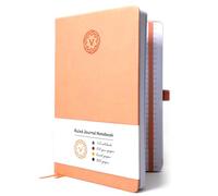 VABE UK B5 Journal Notebook Lined Notepad 320 Pages - 100gsm Hardcover Writing Notebook, Classic Casebound Lined Journal with Elastic Closure, Inner Pocket, Pen Loop & Sticky Notes (B5, Pink)