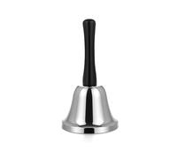 VABNEER Hand Bell for Teachers, Elderly & School - Service Call Bell for Office and Home Use, Stainless Steel with ABS Handle, Perfect as Christmas or Decorative Gold Bells