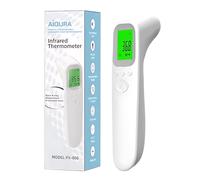 VABOO Forehead Thermometer, Non Contact Infrared Digital Thermometer for Adults Kids, 3-Colour LCD Backlight Display, 1s Readings, 32 Measurement Memory °C or °F