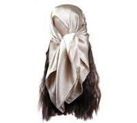 vabovin Satin Large Square Head Scarves Bandana Scarf for Women's Hair 35 Inch Headscarf Wraps (Mint Green)