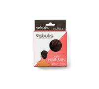 Vabulis - 100% Satin Hair Bun for Soft Comfortable Protects Your Ends & Helps Retain Moisture Easy to Style and Great for Military Ballet and Business (1 Medium, Chocolate Brown)