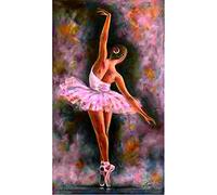 VABUN 5D DIY Diamond Art Kit for Adults & Kids, Ballerina Girl 30x60cm Diamond Painting, Non-Foldable, Traditional Style, Dance Theme