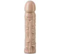 Vac-U-Lock 8 Inch Classic Dong - Vanilla - Realistic Textured Veins, Firm Yet Flexible, Harness Compatible, Body-Safe - by Doc Johnson