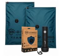 Vac-U-Shield 2 Vacuum Bags + Vac-U-Pump, Outdoor Travel, Blue 56x40 cm
