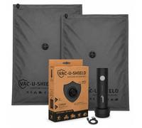 Vac-U-Shield 2 Vacuum Bags + Vac-U-Pump, Outdoor Travel, Grey 86x60 cm