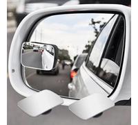 Vacallity 360° Rotating Blind Spot Mirrors for Cars - Frameless Convex Glass with Adjustable Swing, Rectangular Shape for Enhanced Traffic Safety on Sedans, SUV, Truck