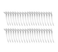Vacallity 40-Pack Hairdressing Duck Bill Clips, 3.5” Metal Pin Curl Clips for Sectioning, Styling & Blow Drying, Long Roller Alligator Hair Clips for Salon & Home Use